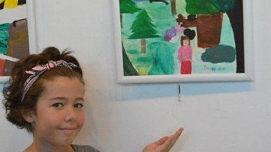 Öğrencilerin resim sergisi 3 gün açık