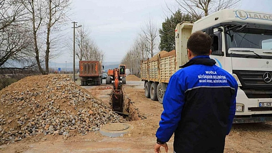 Düğerek kanalizasyona kavuşuyor