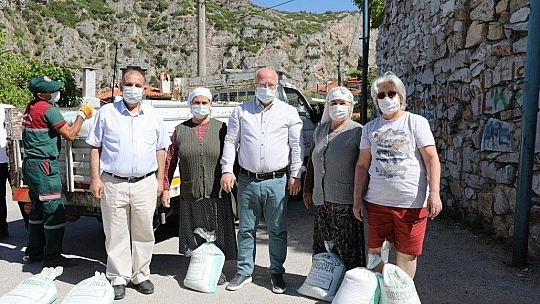 Dünya Çevre Günü'nde 30 ton kireç dağıtıldı