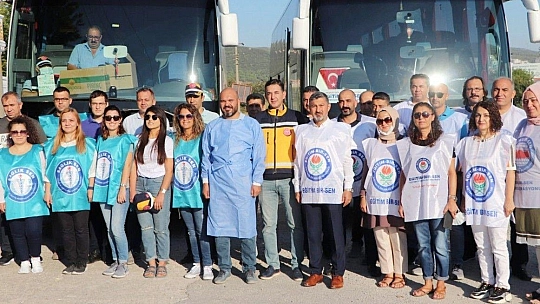 Eğitim Bir-Sen üyeleri Ankara'ya hareket etti