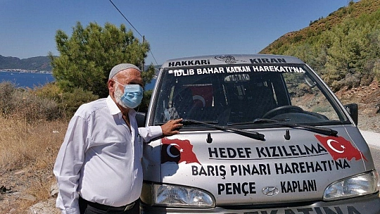 Elmacı Dede, Oruç Reis'e 50 kasa üzüm gönderdi