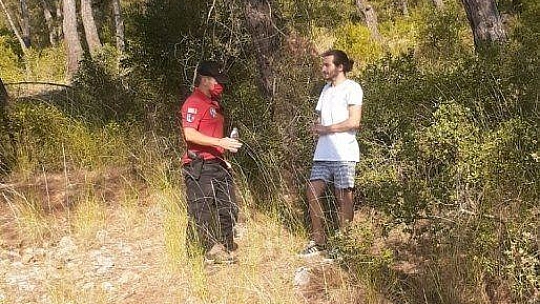 Fethiye'de kaybolan tatilciyi JAK Timi buldu