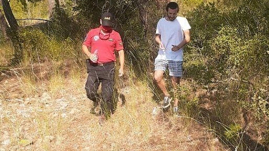 Fethiye'de kaybolan tatilciyi JAK Timi buldu