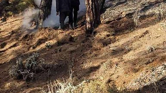 Fethiye'de orman yangınının yayılmasına jandarma engel oldu
