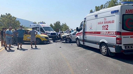 Fethiye'de trafik kazası: 6 yaralı