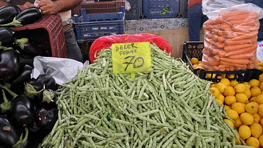 Fethiye pazarında zam şampiyonu 'fasulye' oldu
