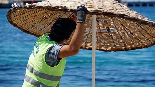 Halk plajlarında bakım ve tamirat çalışmaları başlatıldı