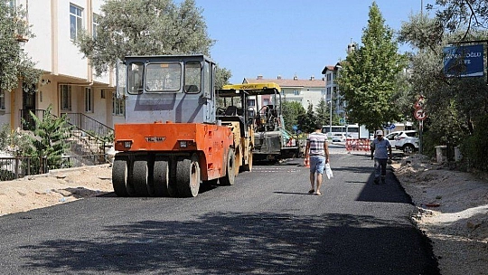 Hasan Ercan Caddesi'nde asfaltlama çalışmalarına başlandı