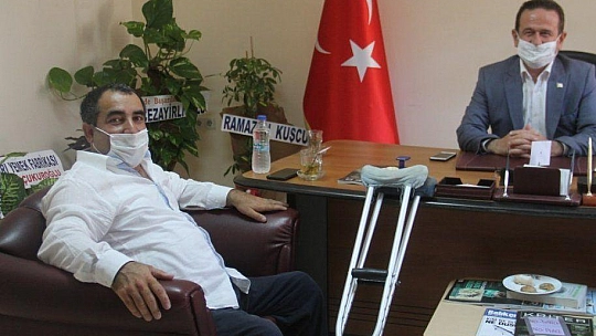 ARSLANCA'DAN İLÇE BAŞKANI ÖZTÜRK'E ZİYARET