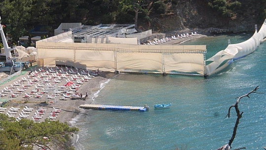 Fethiye'de tesettür plajı