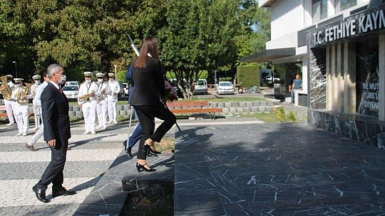 2021-2022 yılı ilköğretim haftası çelenk sunma töreni gerçekleştirildi