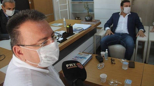 UYSAL VE YÖNETİMİNDEN AYHAN'A HAYIRLI OLSUN ZİYARETİ