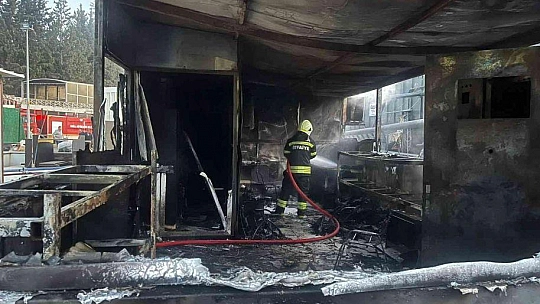 Balık fabrikasında korkutan yangın