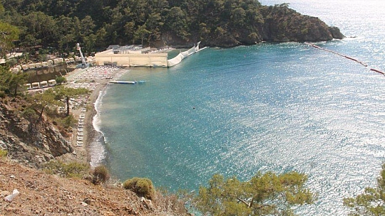 Fethiye'de tesettür plajı