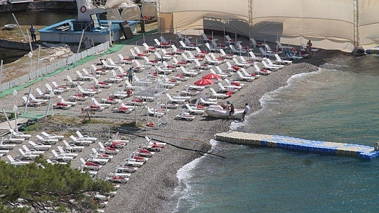 Fethiye'de tesettür plajı