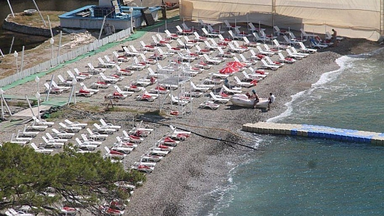 Fethiye'de tesettür plajı