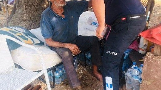 Marmaris Belediyesi'nin isimsiz kahramanları yangında seferber oldu