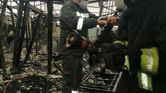 Marmaris Değirmenyanı'nda prefabrik ev tamamen yandı