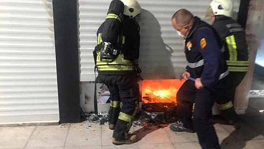 Marmaris'te iş yeri yangını
