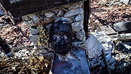 Marmaris'te müze olarak kullanılan 1 asırlık yapı küle döndü