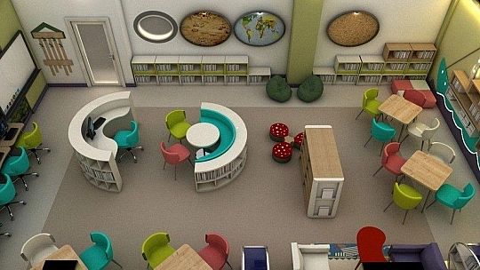 Milas Mesleki Eğitim Merkezi'nde, 50 kütüphaneye kitaplık üretildi