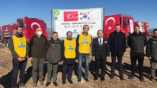 Milas'ta Türk-Kore dostluk ormanı