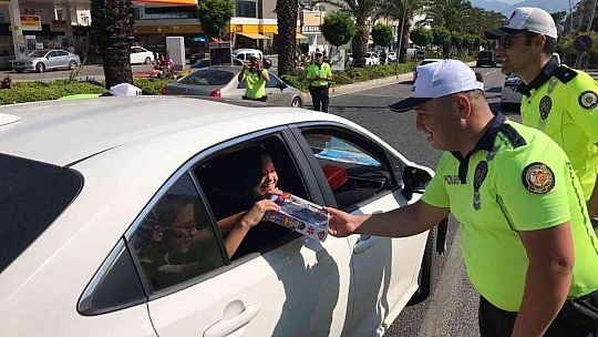 Muğla'da 'şeker' tadında trafik uygulaması