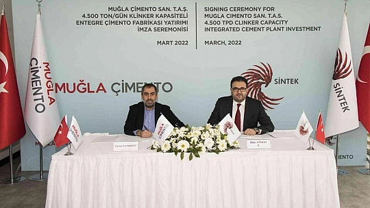 Muğla'ya kurulacak yeni çimento fabrikasında imzalar atıldı