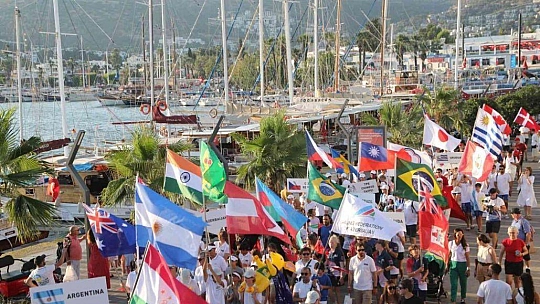 Optimist Dünya Şampiyonası Bodrum'da başladı