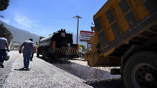 Ovacık Caddesi asfaltlanıyor