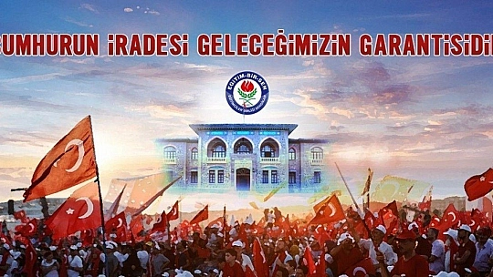 Uçak: 'Cumhurun iradesi, geleceğimizin garantisidir'