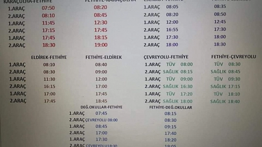 Dikkat! Fethiye'deki Dolmuş Seferleri Kısıtlandı