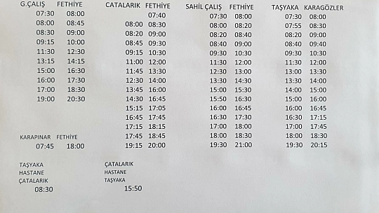Dikkat! Fethiye'deki Dolmuş Seferleri Kısıtlandı