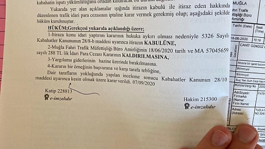 FETHİYE'DE EMSAL NİTELİĞİNDE KARAR