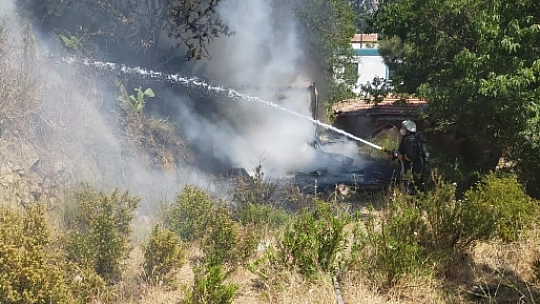 Bodrum'da yangın paniği 