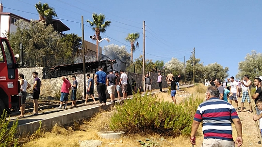 Karapınar mevkiinde yangın çıktı!