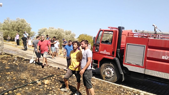 Karapınar mevkiinde yangın çıktı!