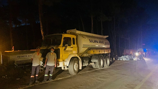 Seydikemer'den Fethiye'ye destek