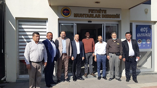 İlçe Başkanlarından, Muhtarlar Derneğine ziyaret