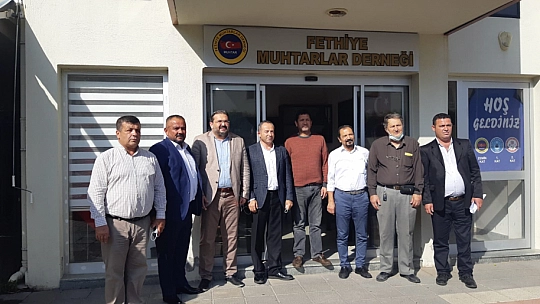 İlçe Başkanlarından, Muhtarlar Derneğine ziyaret