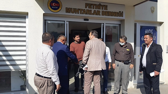 İlçe Başkanlarından, Muhtarlar Derneğine ziyaret