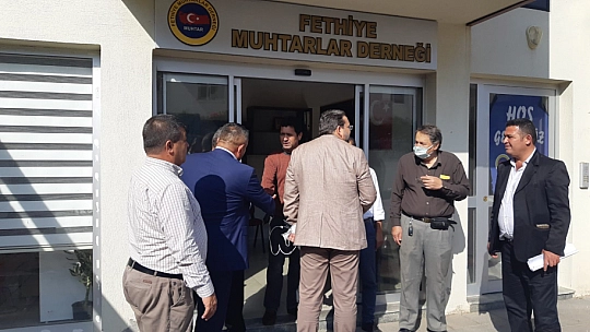 İlçe Başkanlarından, Muhtarlar Derneğine ziyaret