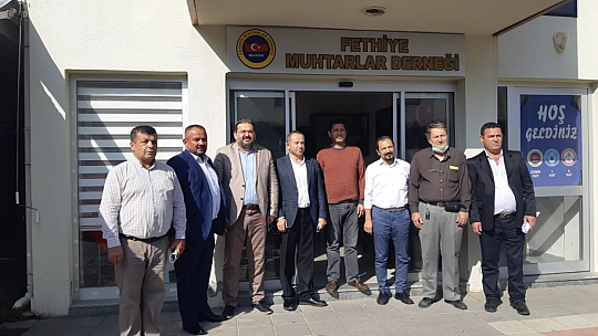 İlçe Başkanlarından, Muhtarlar Derneğine ziyaret