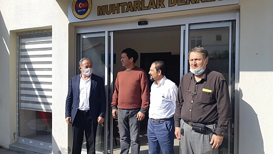 İlçe Başkanlarından, Muhtarlar Derneğine ziyaret