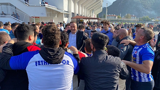 Fethiyespor taraftarı çok mutlu