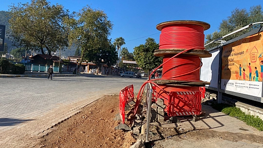 Fethiye'de Yol ve Alt Yapı Çalışmaları Devam Ediyor