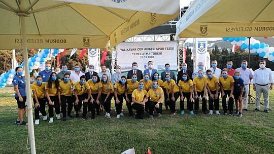 Yalıkavak Çok Amaçlı Spor Tesisi temel atma töreni düzenlendi