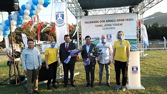 Yalıkavak Çok Amaçlı Spor Tesisi temel atma töreni düzenlendi