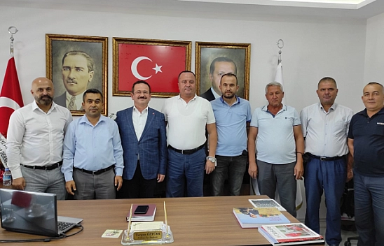 Şoför Esnafı Başkan Öztürk'ü ziyaret etti