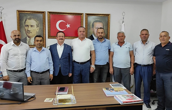 Şoför Esnafı Başkan Öztürk'ü ziyaret etti